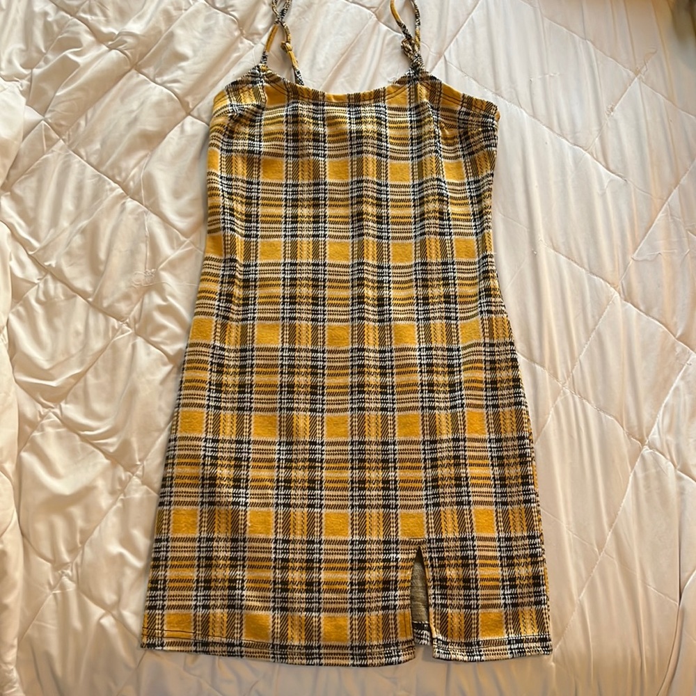 Yellow Plaid Rue21 Dress